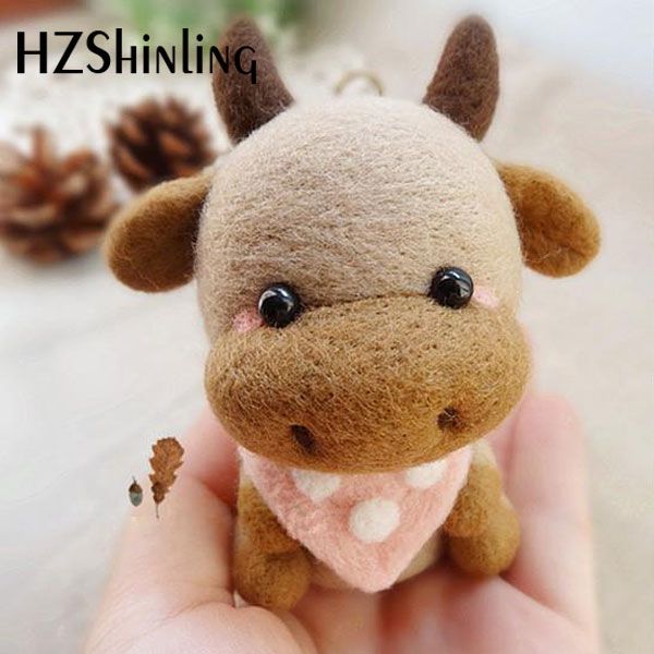 Нефинансированный комплект Creative Mite Bull Ox Toy Coll Wool Word Weeld Catting Citting