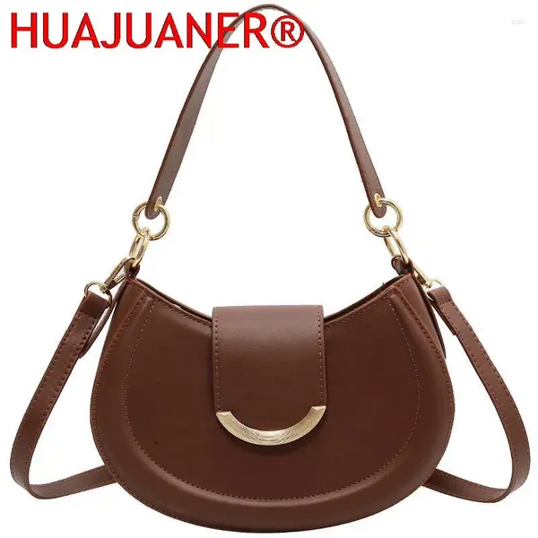 Totes 2024 Moda Viagem Bolsas de ombro de sela Mulheres Trend Leather Small Crossbody Bolsa Crossbods Bolsas