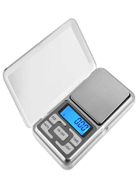 Mini 200G001G Электронная цифровая шкала ювелирных украшений весы веса баланса кармана граммовая ЖК -дисплея с точной розничной коробкой.