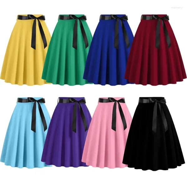 SAIRS MULHERES RETRO VINTAGE MIDI LONGA LONGA VERMELHA VERMELHO DE TENNIS AZUL BLAZ BLAT