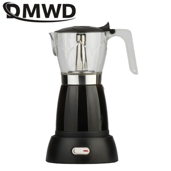 DMWD 300ml Electric Moka Pot Espresso Italiano Mãe Mãe Mãe Percolator