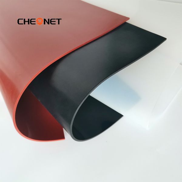 1 mm/1,5 mm/2 mm in silicone rosso/nero lamiera in silicone nero da 250x250 mm, mat di gomma, teli di silicone per resistenza al calore