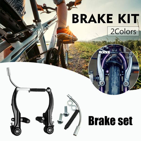 V Braço de freio 2 pares Bike Brakes Universal Front/Trow-Brakes Set Repalming Mountain Bike para a maioria dos freios de bicicleta de estrada de bicicletas