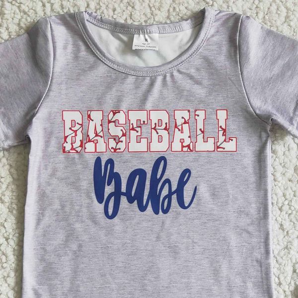 Heißverkauf Kinder Designer Kleidung Mädchen Sommer Set Baseball Baby Mädchen Kleidung Kleinkind Baby Outfits Boutique Kinder Kleidung Großhandel