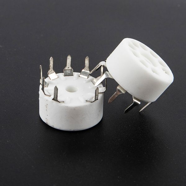 5pcs Ceramic 9 -контакт B9A PCB Mount Tube Tube для 12AX7 12AT7 Hifi Audio Vintage Amp DIY