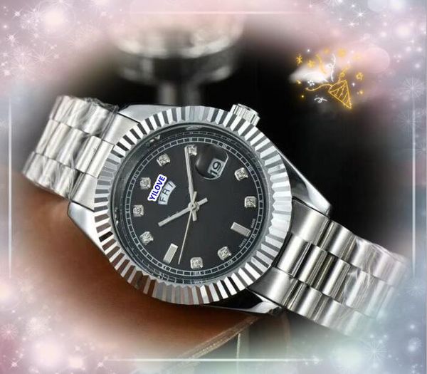 Популярные супер -модные мужчины женские кварцевые часы дня дата времени недели часы Top Brand Relogio Feminino Водонепроницаемый три стиша Дизайн 24 -часовые календарные подарки на наручные часы