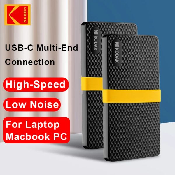 Drives Kodak Оригинальный внешний SSD жесткий диск дискотеки DUROS EXTERO USB 3.1 Портативный SSD 256 ГБ 512 ГБ 1 ТБ 2 ТБ.