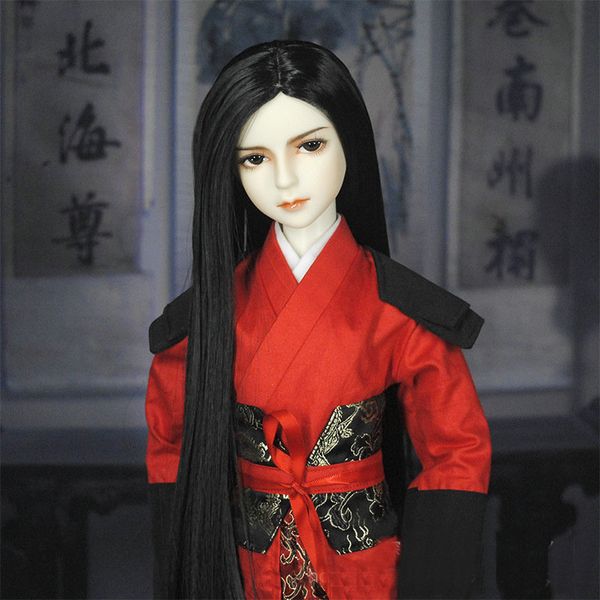 BJD 1/3 Boy Doll Full Set Big 60 см ручной работы китайские ханфу мужские куклы Древний костюм Man Ball Headted Dolls Toys Toys