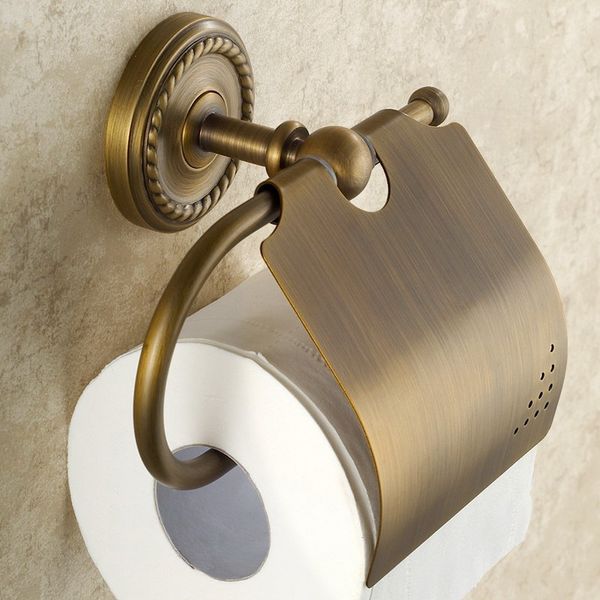 Hardware del bagno set antico veero in ottone asciugamano porta portabicchiere a pasta di carta porta spazzolino accessori per bagno