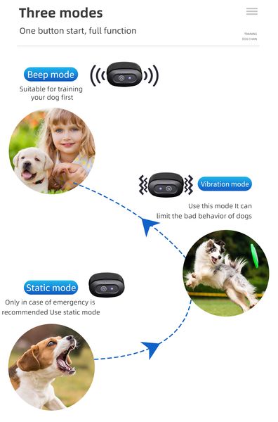 800m Pet Remote Remote Treinamento de cães colar de gola à prova d'água Treinamento de colarinho de colarinho de colar