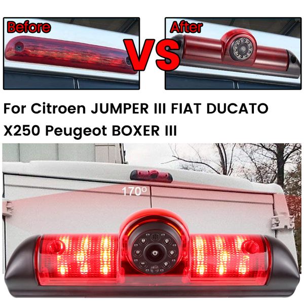 Greenyi AHD 1080p Светодиодный тормозный световой автомобиль сзади камеру для Fiat Ducato 2006-2015 3GEN Citroen Jumper/Peugeot Boxer III