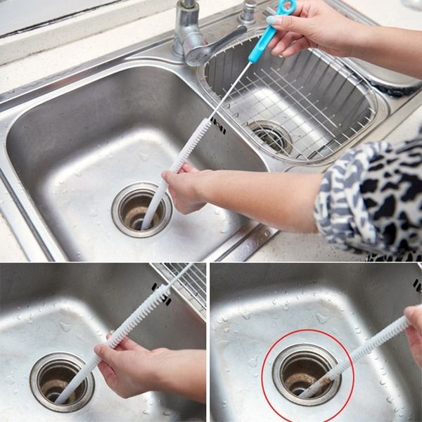 71cm Tahliye Boşaltma Boşaltma Temiz Fırça Esnek Lavabo Taşma Temizleyici Mutfak Banyo Araçları