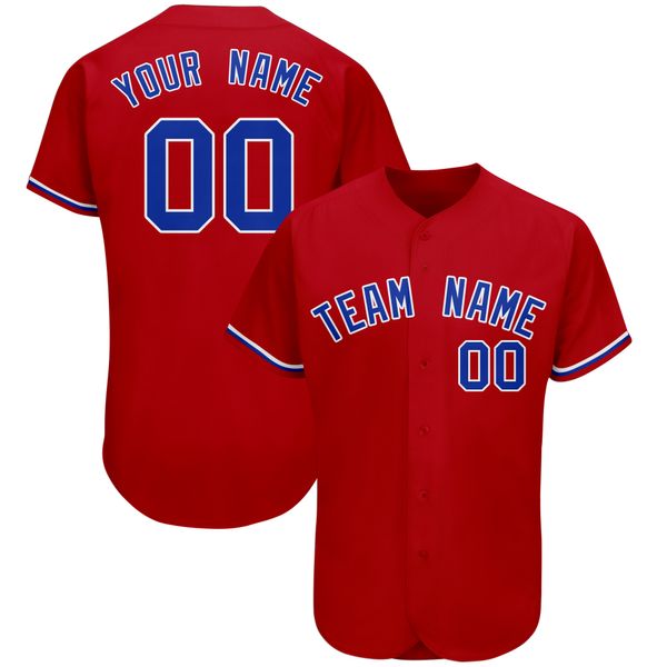 Jersey de beisebol personalizada costurei o nome da equipe do design de camisa de botão personalizado para homens/mulheres/crianças