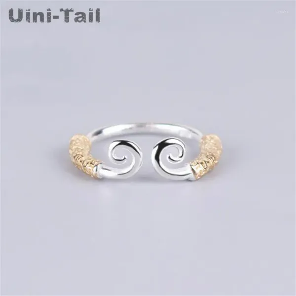 Cluster Ringe Uini-Tail 925 Tibetan Silver Sun Wukong enger Zauberer Ring Retro kreative Männer und Frauen Persönlichkeit Schmuck JZ229