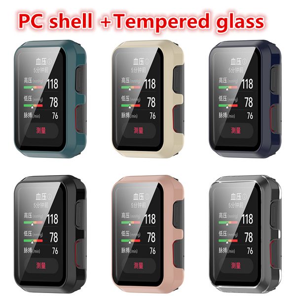 PC Schermata del bordo duro Glass Protector Ghell Frame per Huawei Watch D Smart Watch Protective Bumper Cover Accessori