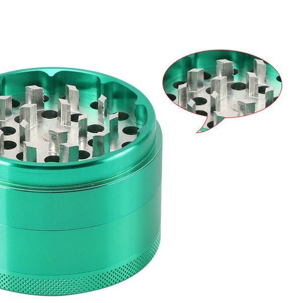 4 strati TABACCO GRINDER ALLUMINO CRANK CRANK POLLINATORE HERB GRINDER SPICA SPIZIONE SCARDA DI PIBO CRANKED con scatola regalo