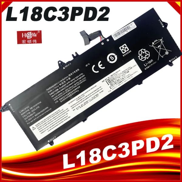 Baterias L18M3PD1 L18C3PD2 BATERAGEM DE LAPTOP PARA LENOVO THINKPAD T14S T490S T495S SÉRIE L18C3PD1 L18L3PD1 L18M3PD2 02DL013