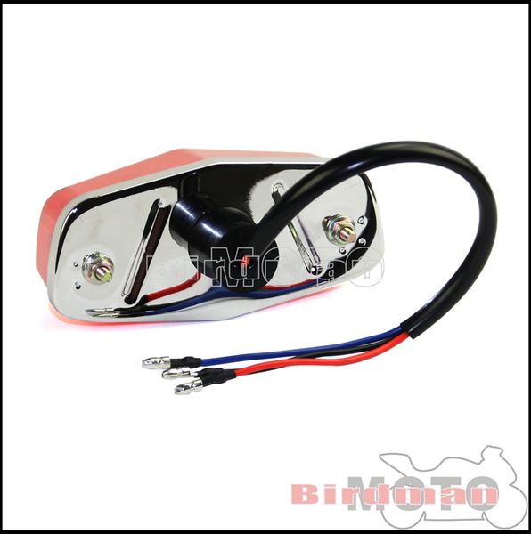 E4 emark moto Lucas in stile coda di coda posteriore posteriore/lampadina lampada freno lampada posteriore universale per Honda Yamaha Suzuki Harley BMW