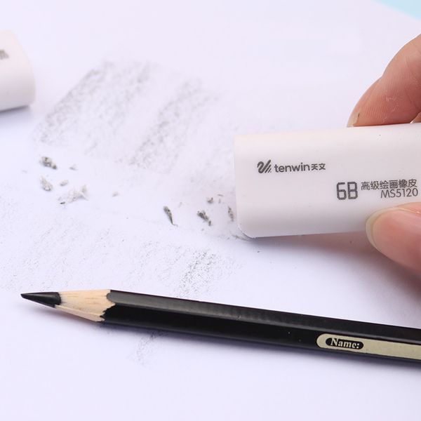 Tenwin 6b Advanced Painting Erashing Pencil Rubber Advanced Sketch Eraser Eraser Студенческие канцелярские товары для поставки офисного искусства подарок