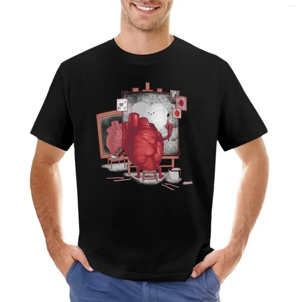 T-shirt de camiseta de pólo-retrato masculino edição de moda coreana T para homens