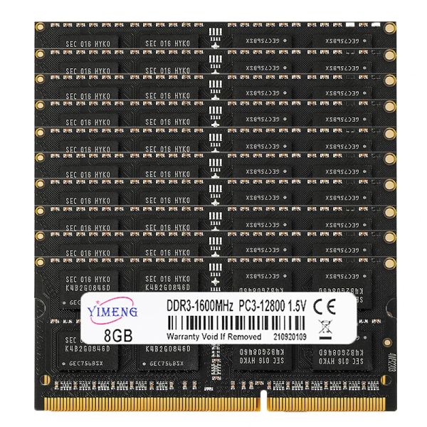 RAMS 10PCS DDR3 8 GB 4 GB PC3 1066 1333 1600 1866 MHz Laptop Speicher PC 12800 10600 2G 4G 8G Notebook Memoria RAM DDR3