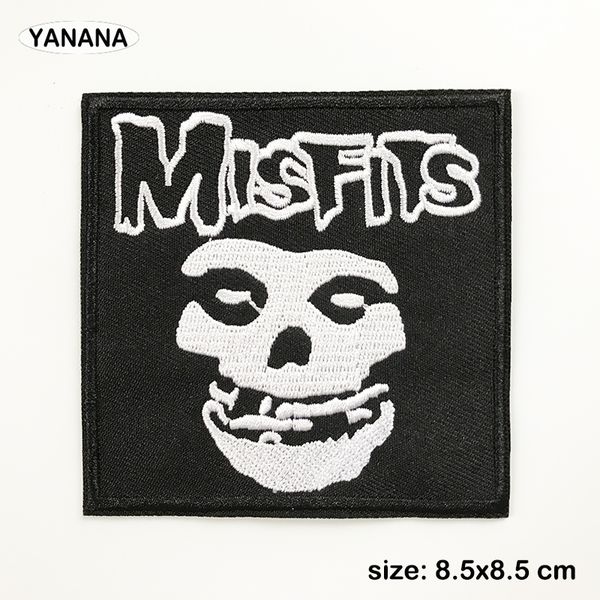 Schwarz weiß englische Rockband Patches für Kleidung DIY Streifen geschriebene Wörter Aufkleber Kleidung Aufkleber Kleidungsstecker Accessorie Accessorie