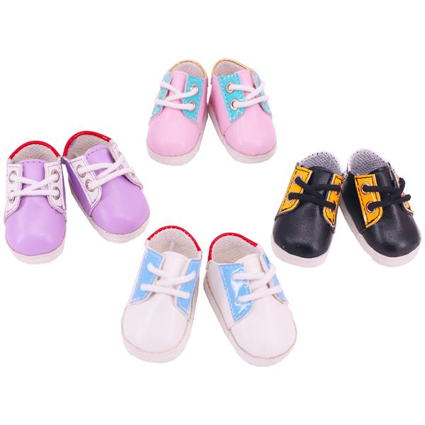 Sapatos para boneca 5cm Mini Sapatos fofos ajustados 14,5 polegadas Nancy, Paola BJD EXO Russian Dol Diy Made para Baby Birthday Festival Gift