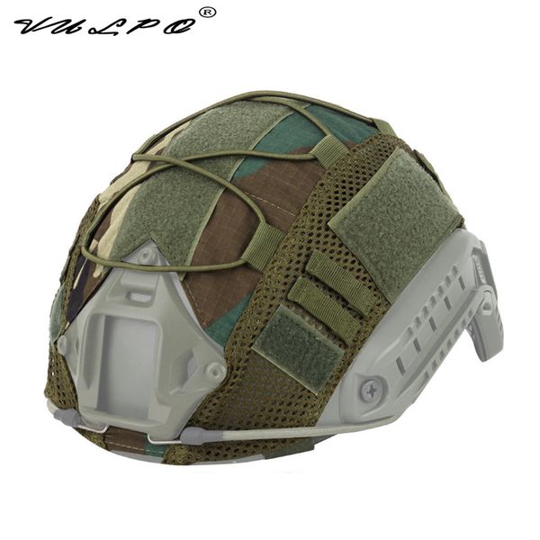 Vulpo Exército Tactical Fast Helmet Bungee Cord Mesh Cover para MH PJ BJ Capacete Airsoft Hunting AccssSories