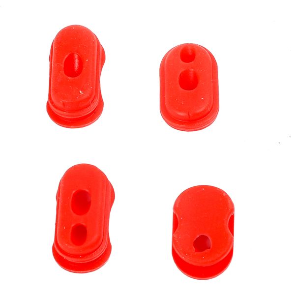 Custodia in gomma in gomma a polvere rossa a 4 pezzi Cap tappo a silicone impermeabile per Xiaomi M365 Sostituire gli accessori