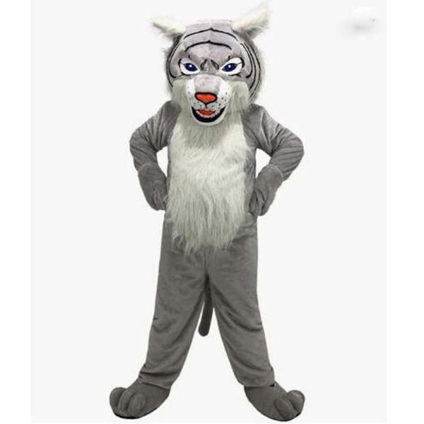 2024 Vendite a caldo Halloween Wildcat Mascot Costume Abito Fancy Abito Carnevale Custom Fancy Costume Caratteri Costumi