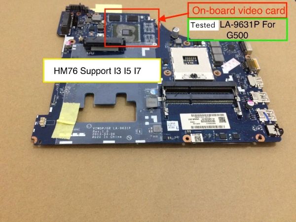 Motherboard VIWGP GR LA9631P Rev: 1.0 für Lenovo G500 Laptop PC Motherboard HD8570 GPU