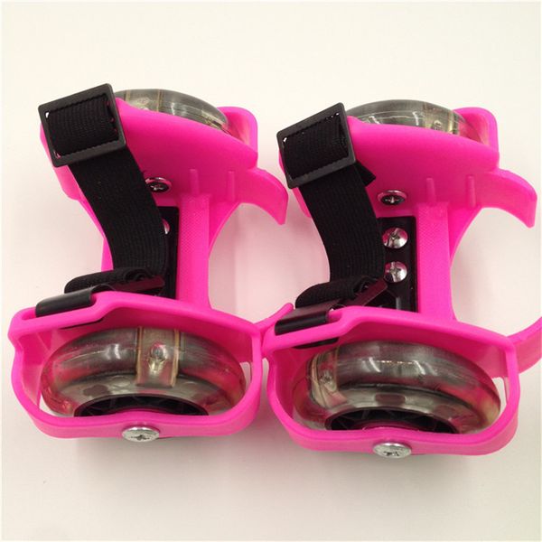 Kinder Fersenrad Roller Skate Schuhe Heiße Räder Sport bunte LED Blitz klein