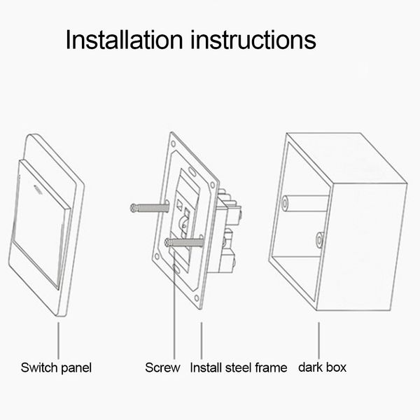 Scatola di montaggio esterna di alta qualità per 86 Tipo Wall Interruttore White Socket Box 86*86*33 mm Touch Switch Mounting Surface Wall Box