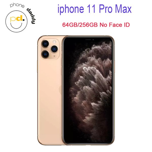 Оригинальный разблокированный iPhone 11 Pro Max мобильный телефон 4GB RAM 64GB 256 ГБ ПЗУ 6,5 -дюймовый Super Retina XDR OLED Screen Mobilephone No Face Id