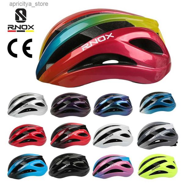 Capacetes de ciclismo RNOX Capacete ciclismo MTB Mountain Road Bike Scooter Ectric Helmet Molded Motorcyc Capacete de Proton Capacete Equipamento de Ciclismo L48