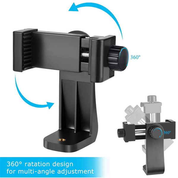 Handy Teleskoperhalterungsadapterhalter für das iPhone Samsung 5.2-10 cm Breite mit Verriegelungsknopf