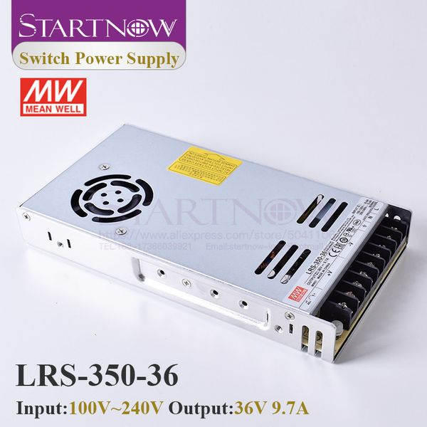 StartNow LRS-350-36 Switch Alimentatore per controller laser originale MW Taiwan Meanwell Switching Alimentatore 24V 36V 48V 350W