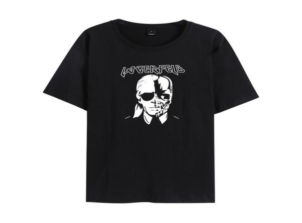 Oneck Shirts Damen Tops Tees Marke Mode Neues Skelett Kopfdruck T -Shirt im schwarzen Zombie Schädel Punk Rock Baumwollhemden Frauen Tre5631097