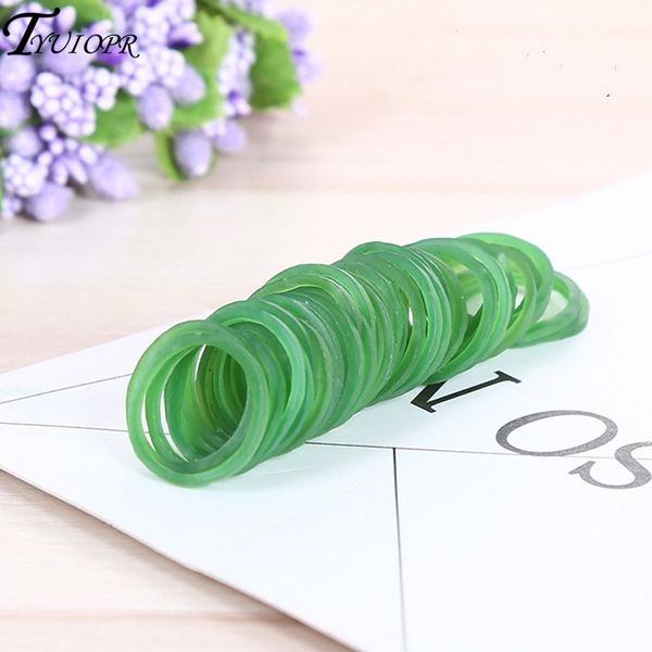 16*1,4 mm Green Office Gummi -Ring -Gummibänder Starke Gummibänder Stationery Halter Band Loop School Office Supplies