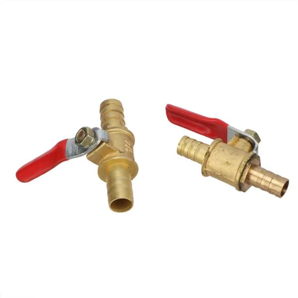 Interruttore del flusso d'acqua da 8 mm 10 mm tubo da giardino Valvola spinata Valvola in linea Brass Universale Tocca Scaccia Scaccia Valvola Calce I raccordi da giardino