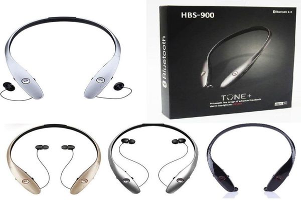 HBS900 HBS900 LG TOME sem fio Bluetooth fone de ouvido de fones de ouvido HBS 900 Sports Sports Sports para iPhone 5 6 Samsung S5 S6 HTC SMART6490757