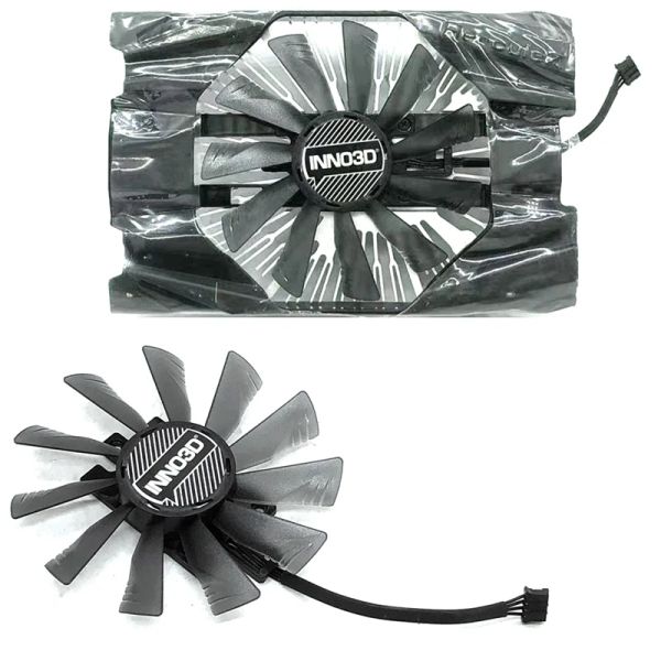 Pads Nuovo ventola di raffreddamento 95mm 4pin GeForce GTX 1660 Super RTX2060S Fan GPU per Inno3d GeForce GTX 1660 Super RTX2060