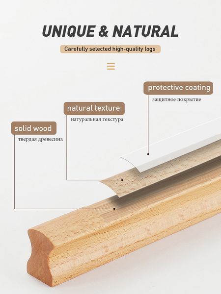 Kak Holzmöbel Griffe 1200 mm Langgriffe für Schränke und Schubladen Kommode Knöpfe Schuhschrank Zieh Küchentür Hardware