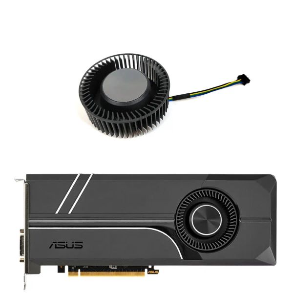 Pads Оригинальная замена вентилятора FD6525H12D для Asus Turbo Geforce GTX 1060 1070 TI 1080 TI Graphics Videoard Cooling PLB06625B