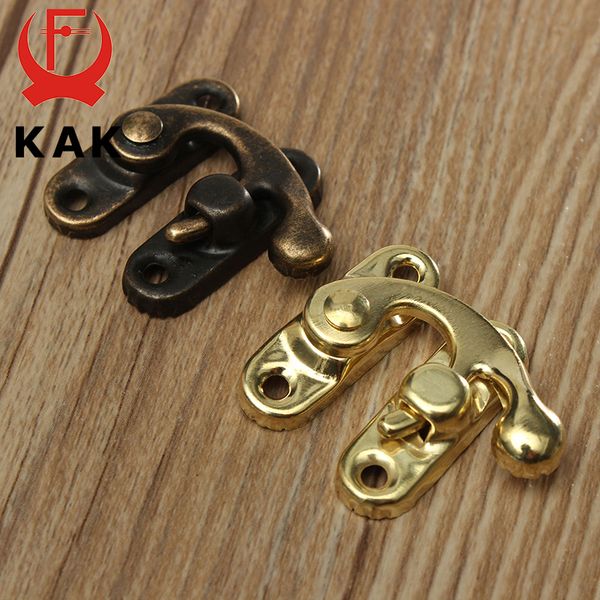 Kak antique Metal Bock Mini Декоративный крючок Hasp для подарочной деревянной ювелирной коробки с винтами с винтами zakka коробка оборудование для дома декор