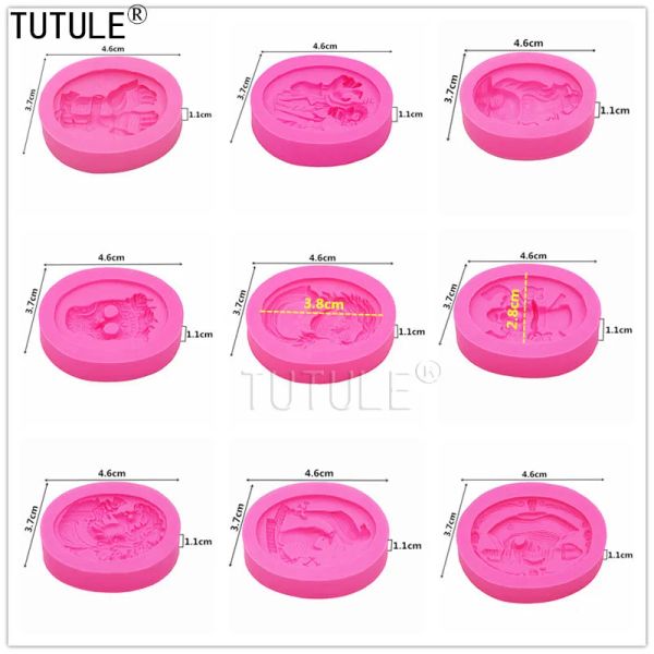 Handflexibler Fondantform, Schokoladenform Küchenkuchen, menschlicher Kopf schwimmender Skulptur Silikonform, Pirat -Themen -Silikonform