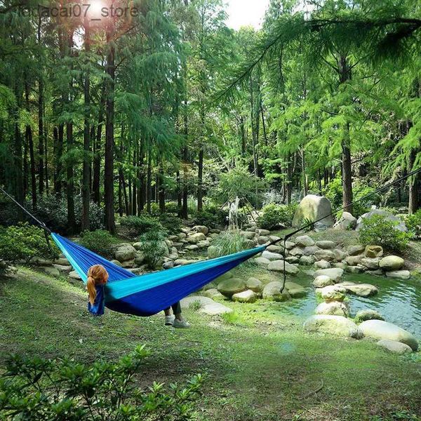 Hammocks Ciondolo paracadute a colori solidi con cinturino e catena nera per la sopravvivenza in campeggio Viaggi a due persone Furniture per esterni Q11