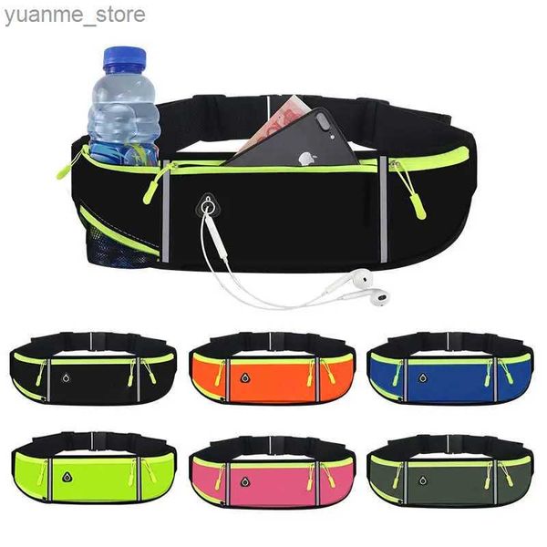 Sportsäcke, die Taillenpack für Herren Gym und Damen Sport Fanny Pack für mobile Laufbeutel Feuchtigkeitsspeuchter Fahrradbeutel Y240410