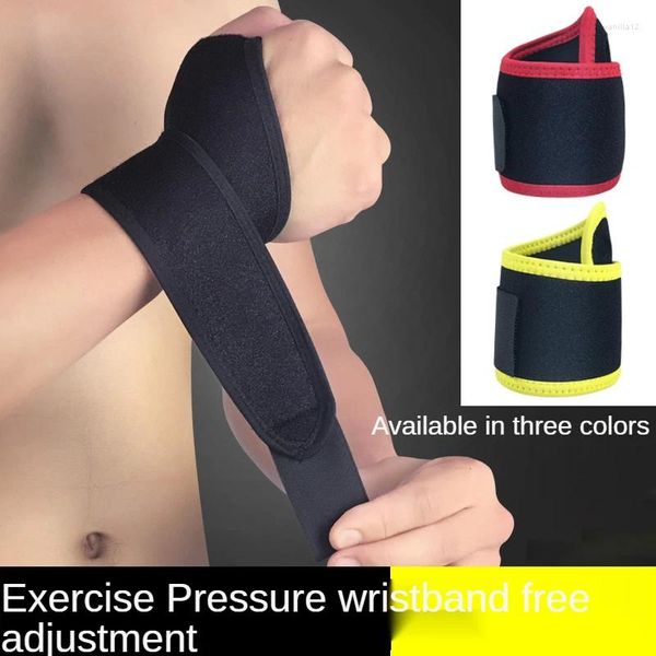 Suporte de pulso Sports embrulhe as luvas de proteção ajustáveis homens e mulheres de basquete de basquete Tennis Volleyball Anti-Sprain Strap