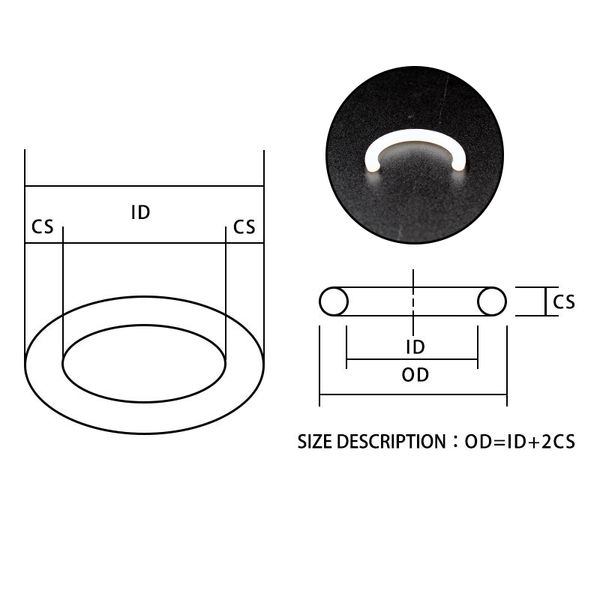 1pc/Lot Silicon Gummi Oring VMQ CS1.8mm ID53/54,5 mm Gummi-Ringdichtung Silikon O-Ring Dichtung Sanitärunterlegscheibe wasserdicht